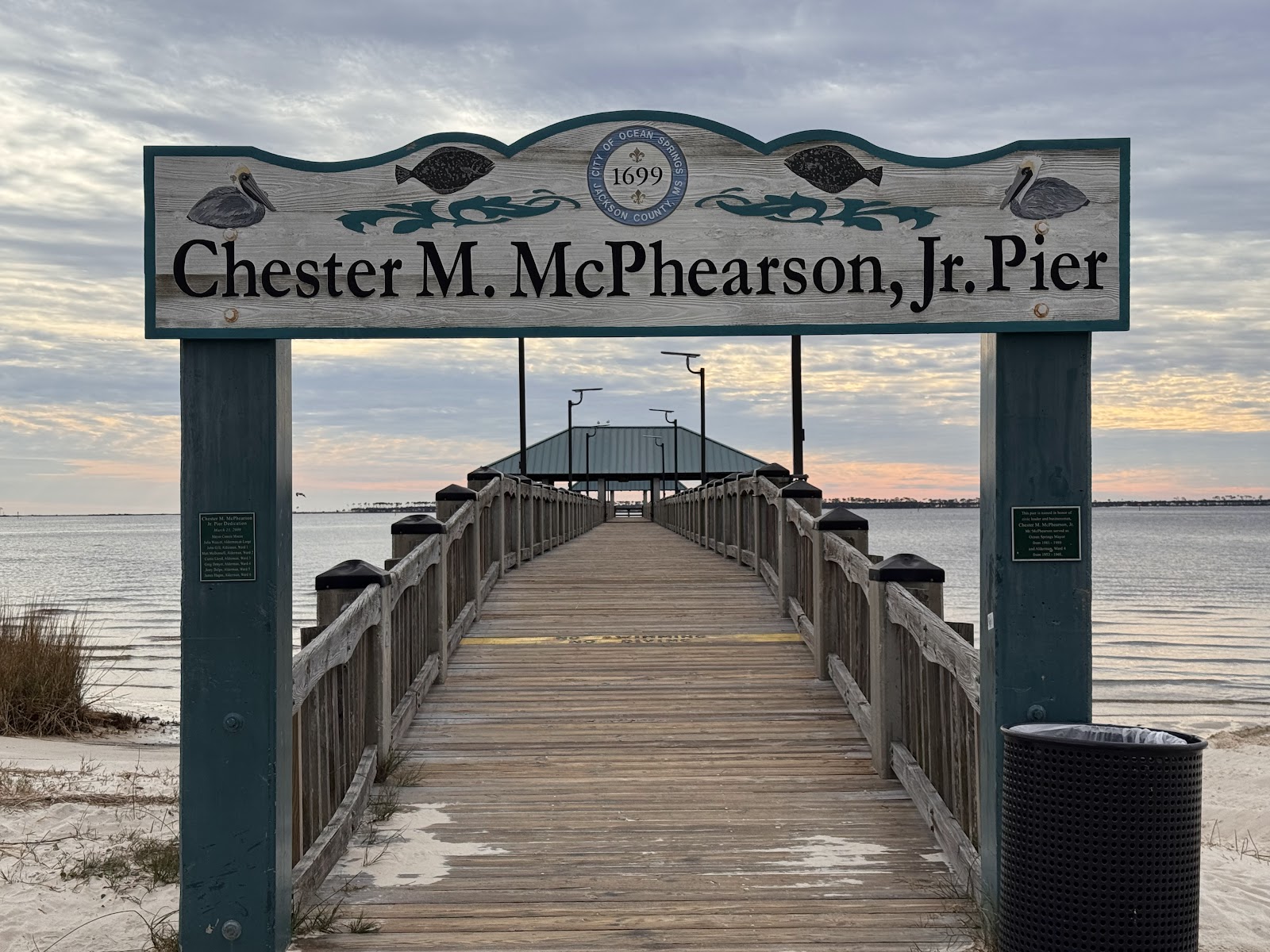Fort Maurepas Park playground and waterfront, Ocean Springs.